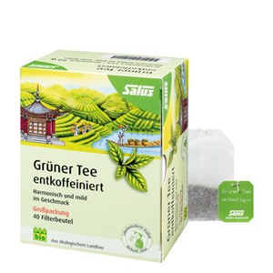 Bild von Grüner Tee entkoffeiniert, 40 FB, 72 g, Salus