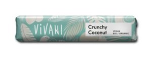 Bild von Crunchy Coconut Schokoriegel, 35 g, Vivani