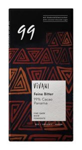 Bild von Feine Bitter 99 % Cacao, 80 g, Vivani
