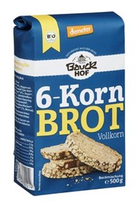 Bild von 6-Korn-Brot Vollkorn, Demeter, 500 g, Bauck