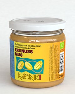 Bild von Erdnußmus, 330 g, MONKI