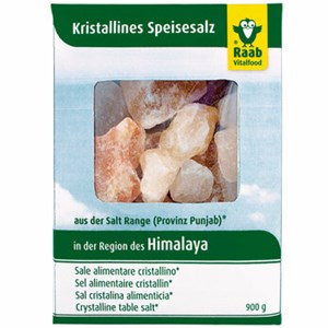 Bild von Kristallines Salz  Brocken, 900 g, Raab Vitalfood
