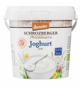 Bild von Vollmilchjoghurt Eimer, demeter, 1 kg, Schrozberger Milchbauern