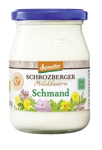 Bild von Schmand 24%, demeter Glas, 250 g, Schrozberger Milchbauern