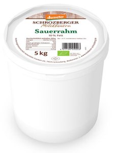 Bild von Sauerrahm, demeter, 5 l, Schrozberger Milchbauern