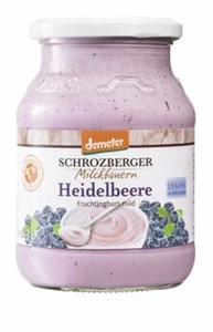 Bild von Heidelbeer Joghurt 3,5%, demeter, 500 g, Schrozberger Milchbauern