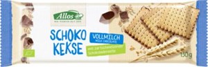 Bild von Vollmilch Choco Kekse, bio, 130 g, Allos, Cupper