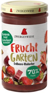 Bild von Erdbeere-Rhabarber Fruchtgarten,bio, 225 g, Zwergenwiese