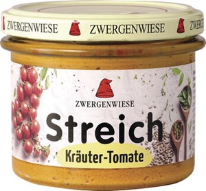 Bild von Kräuter Tomate Streich, bio, 180 g, Zwergenwiese