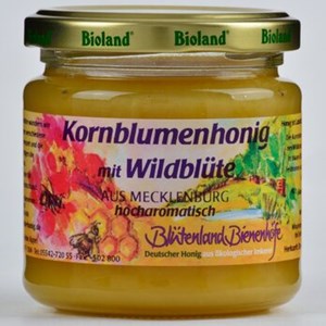 Bild von Kornblumenhonig, bio, 250 g, Blütenland Bienenhöfe