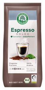 Bild von Solea® Espresso entkoffeiniert, gemahlen, 250 g, Lebensbaum