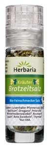 Bild von Kräuter Brotzeitsalz Mini-Mühle,bio, 13 g, Herbaria