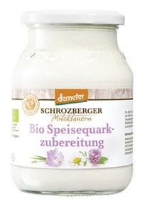 Bild von Quarkzubereitung 0 %, demeter, Glas, 500 g, Schrozberger Milchbauern