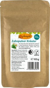 Bild von Zahnpulver Kräuter Nachfüllbeutel, 100 g, Birkengold