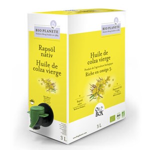 Bild von Rapsöl nativ OIL IN BOX, 3 l, Bio Planete