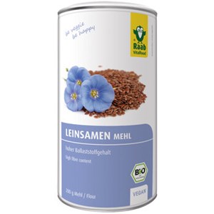 Bild von Leinsamen Mehl Dose bio, 200 g, Raab Vitalfood