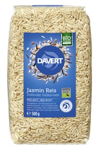 Bild von Jasmin Reis, Vollkornreis, 500 g, Davert