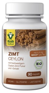 Bild von Zimt Ceylon Kapseln bio, 90 Stk, Raab Vitalfood