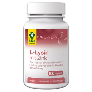 Bild von L-Lysin mit Zink Kapsel, 110 Stk, Raab Vitalfood