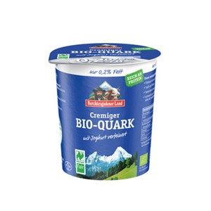 Bild von Cremiger Quark 0,2 %, bio, 350 g, Berchtesgadener Land