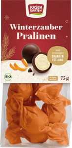 Bild von Winterzauber Pralinen mit Orangenfüllung, 75 g, Rosengarten