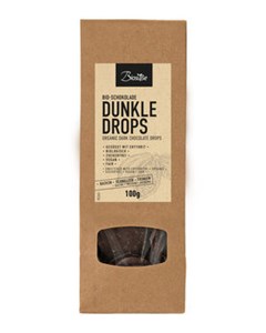 Bild von BIOSÜSSE Schokolade dunkle Drops, 100 g, Genuss ohne Reue