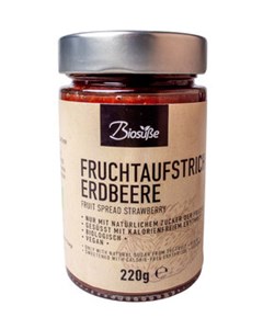 Bild von BIOSÜSSE Fruchtaufstrich Erdbeere, 220 g, Genuss ohne Reue