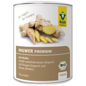 Bild von Ingwer Premium m. Pfeffer, 100 g, Raab Vitalfood