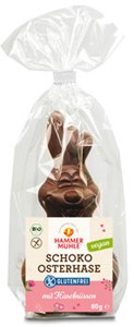 Bild von Veganer Schoko Osterhase, bio, 80 g, Hammermühle