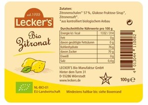 Bild von Bio Zitronat , 100 g, LECKERS