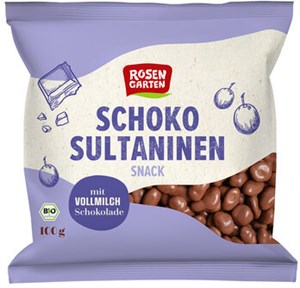 Bild von Schoko-Sultaninen, 100 g, Rosengarten