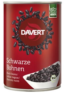 Bild von Schwarze Bohnen, 400 g, Davert