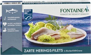 Bild von Heringsfil.i.Senf-Dill-Creme, 200 g, Fontaine