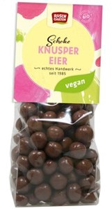 Bild von Vegane Schoko Knuspereier, bio, 80 g, Rosengarten