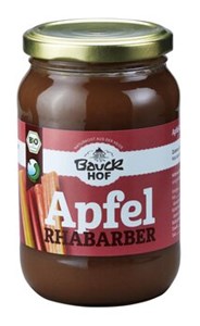 Bild von Apfel-Rhabarbermus gesüßt, bio, 360 g, Bauck