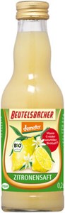 Bild von Zitronensaft, demeter, 200 ml, Beutelsbacher