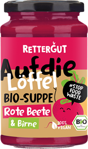 Bild von Bio-Rote-Beete Suppe mit Birne, 375 ml, Rettergut, Dörrwerk, Mimis Garden