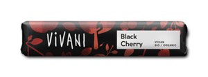 Bild von Black Cherry Schokoriegel, 35 g, Vivani