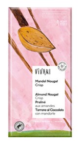 Bild von Mandel Nougat Crisp, 80 g, Vivani