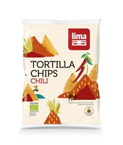 Bild von Tortilla Chips Chili, 90 g, Lima