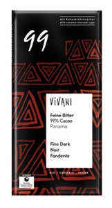 Bild von Feine Bitter 99 % Cacao, 80 g, Vivani