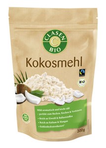 Bild von Kokosmehl, bio, fairtrade, 300 g, Clasen Bio