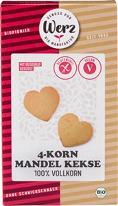 Bild von 4-Korn-Vollkorn-Mandel-Keks, bio, 150 g, Werz