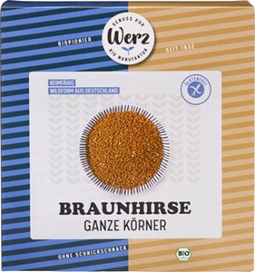 Bild von Braunhirse ganz keimfähig, 500 g, Werz