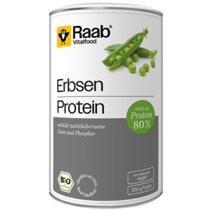 Bild von Erbsen Protein Pulver Dose bio, 300 g, Raab Vitalfood