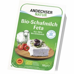 Bild von Schafmilch Feta 45%, bio, 180 g, Andechser