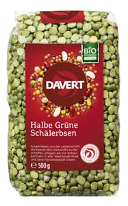 Bild von Halbe Erbsen, bio, 500 g, Davert