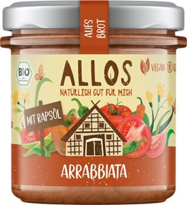 Bild von Aufs Brot Arrabbiata, bio, 140 g, Allos, Cupper