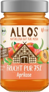 Bild von Aprikose Frucht Pur, bio, 250 g, Allos, Cupper