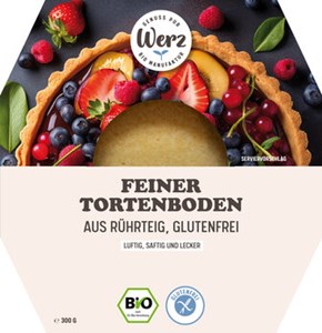 Bild von Tortenboden aus Rührteig, glutenfrei, 300 g, Werz